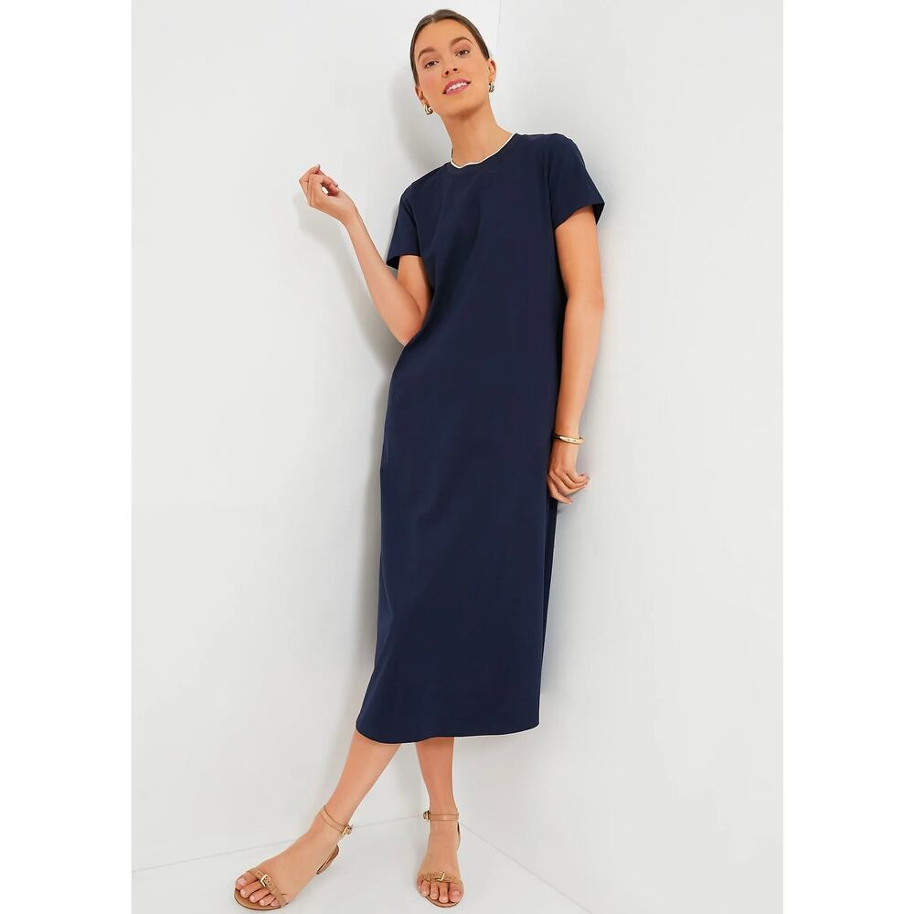 Tuckernuck Navy Colbie Short-Sleeve Dress